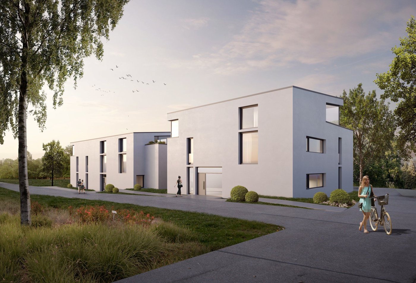 Wohnhaus am Rheinpark, Visualisierung